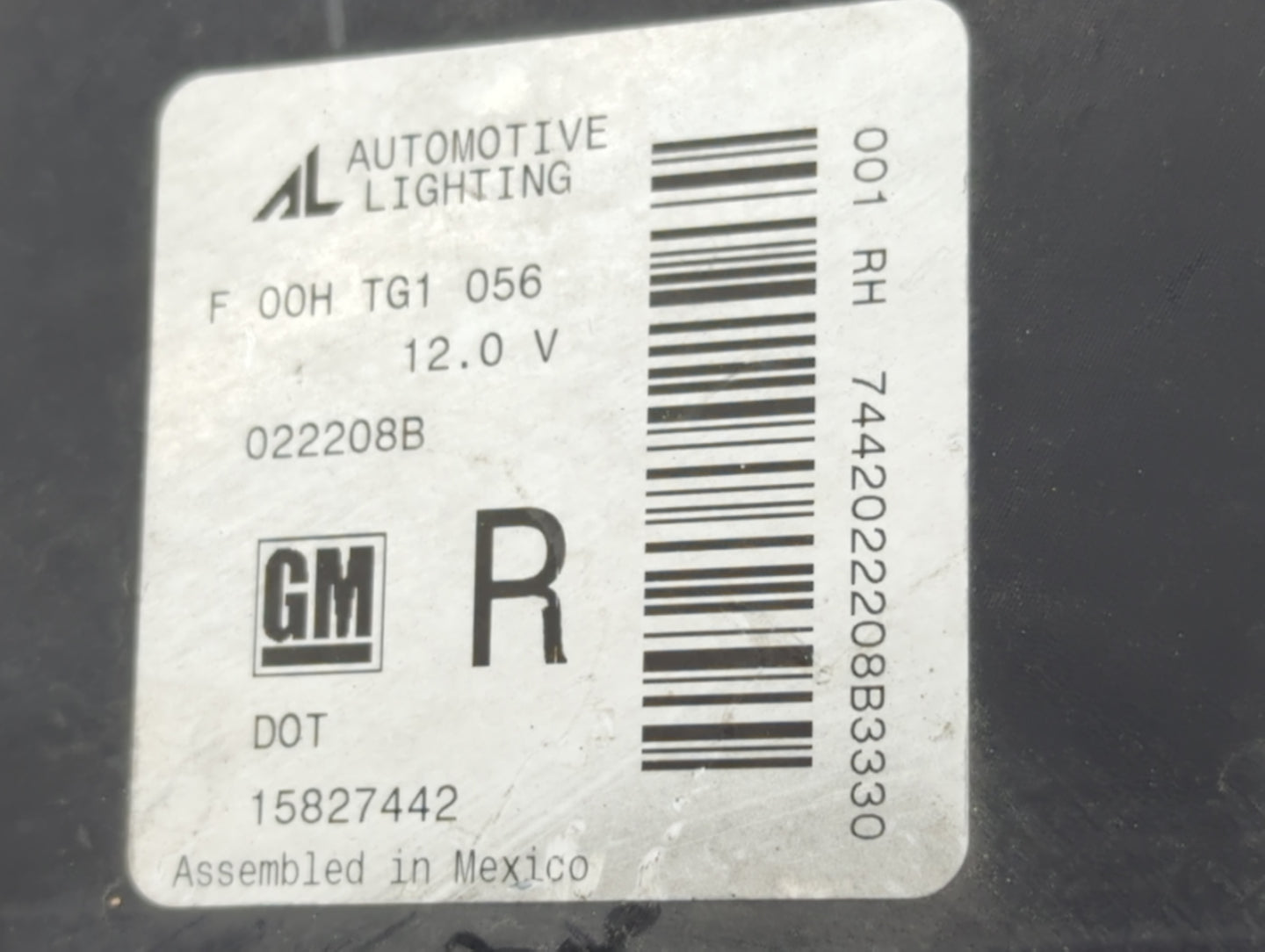 2006-2011 Chevrolet Hhr Passenger Right Oem Head Light Headlight Lamp - Oemusedautoparts1.com