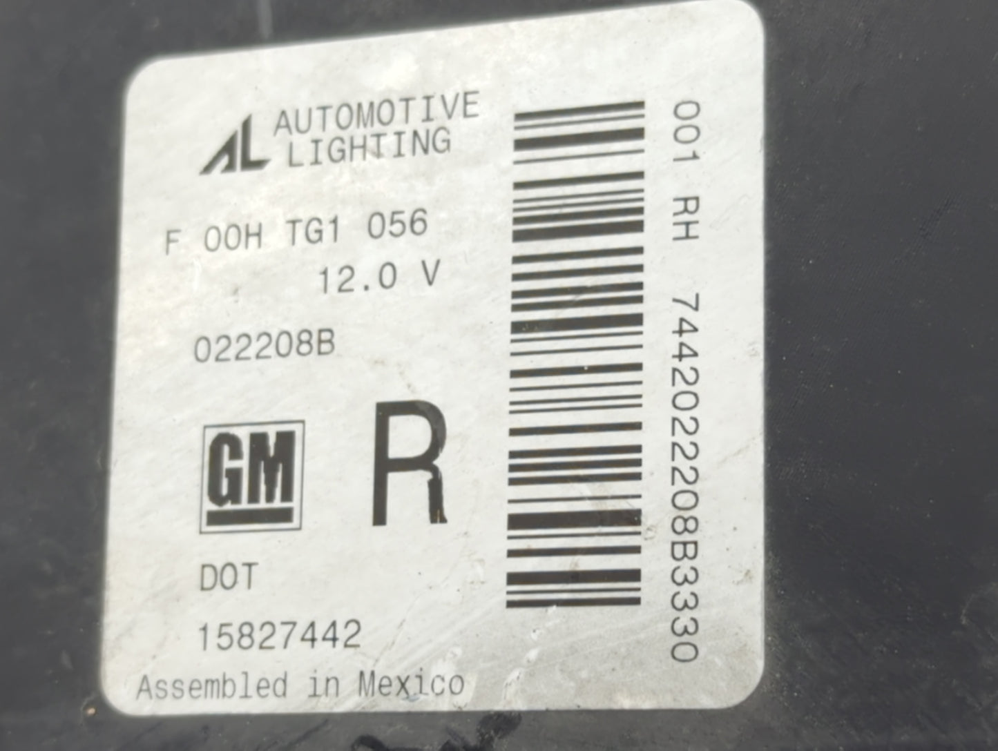 2006-2011 Chevrolet Hhr Passenger Right Oem Head Light Headlight Lamp - Oemusedautoparts1.com