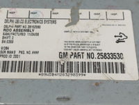 2009-2011 Chevrolet Hhr Radio AM FM Cd Player Receiver Replacement P/N:25833530 Fits Fits 2009 2010 2011 OEM Used Auto Parts