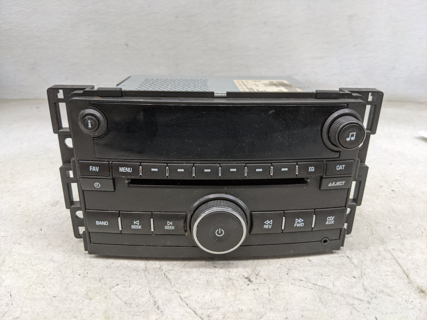 2009-2011 Chevrolet Hhr Radio AM FM Cd Player Receiver Replacement P/N:20919523 28246988 Fits Fits 2009 2010 2011 OEM Used A