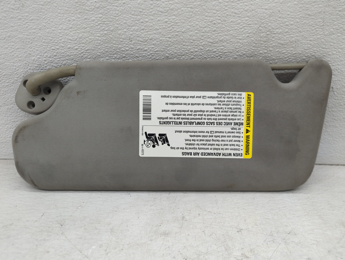 2006-2016 Chevrolet Impala Sun Visor Shade Replacement Passenger Right Mirror Fits OEM Used Auto Parts - Oemusedautoparts1.c