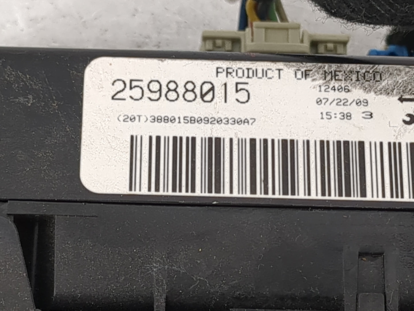 2006-2011 Chevrolet Impala Climate Control Module Temperature AC/Heater Replacement P/N:25988015 Fits OEM Used Auto Parts - 