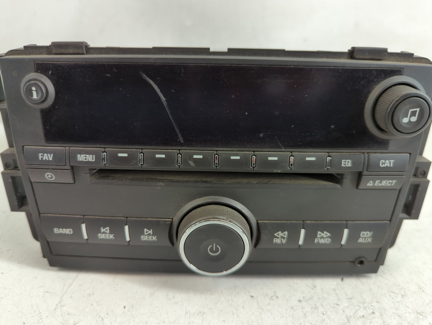 2011-2012 Chevrolet Impala Radio AM FM Cd Player Receiver Replacement P/N:123000-29700101 Fits Fits 2011 2012 OEM Used Auto 