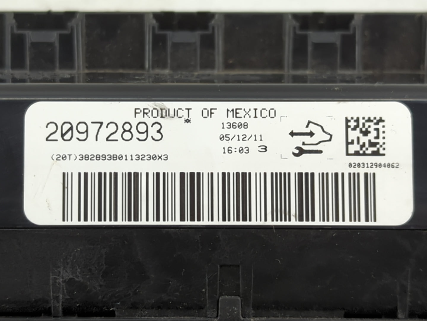 2006-2011 Chevrolet Impala Climate Control Module Temperature AC/Heater Replacement P/N:20972893 Fits OEM Used Auto Parts - 