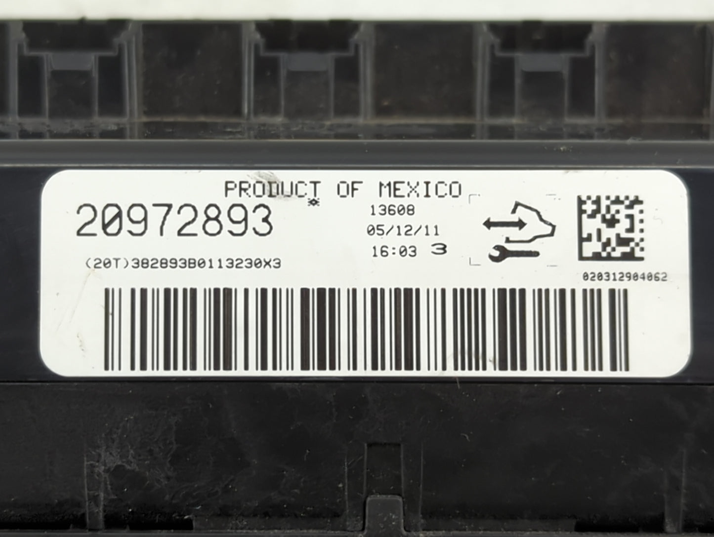 2006-2011 Chevrolet Impala Climate Control Module Temperature AC/Heater Replacement P/N:20972893 Fits OEM Used Auto Parts - 