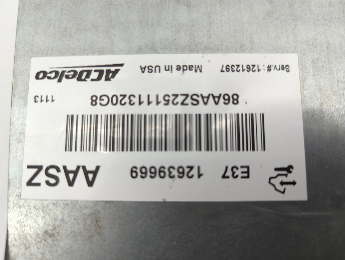 2010-2011 Chevrolet Impala PCM Engine Control Computer ECU ECM PCU OEM P/N:12639669 Fits Fits 2007 2008 2009 2010 2011 2012 