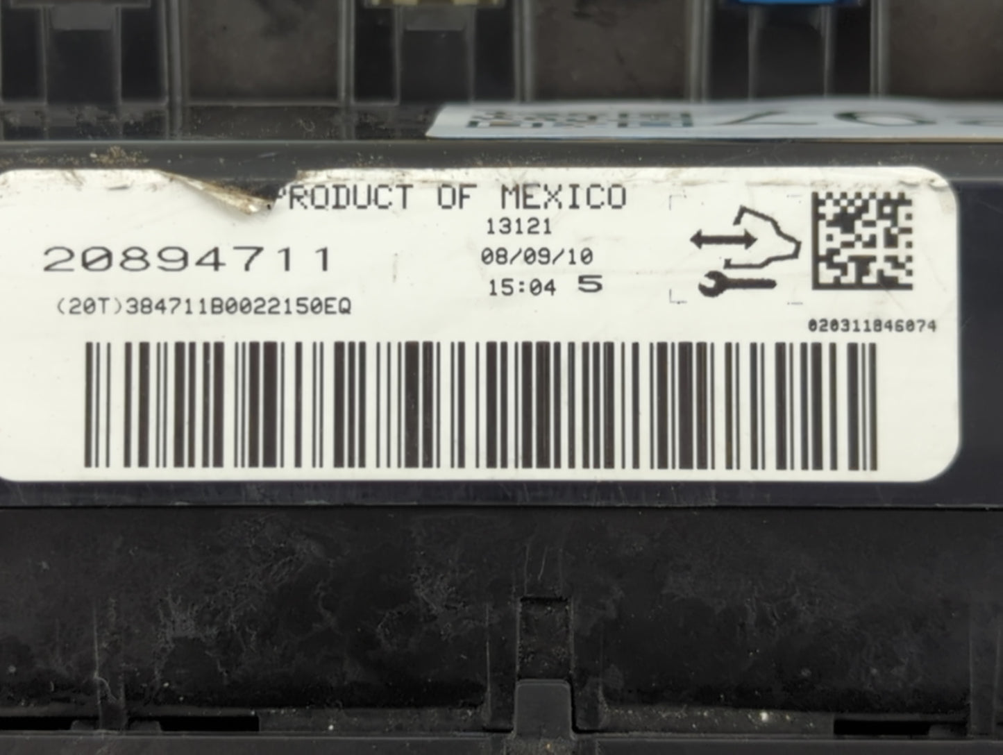 2011 Chevrolet Impala Climate Control Module Temperature AC/Heater Replacement P/N:20894711 Fits OEM Used Auto Parts - Oemus