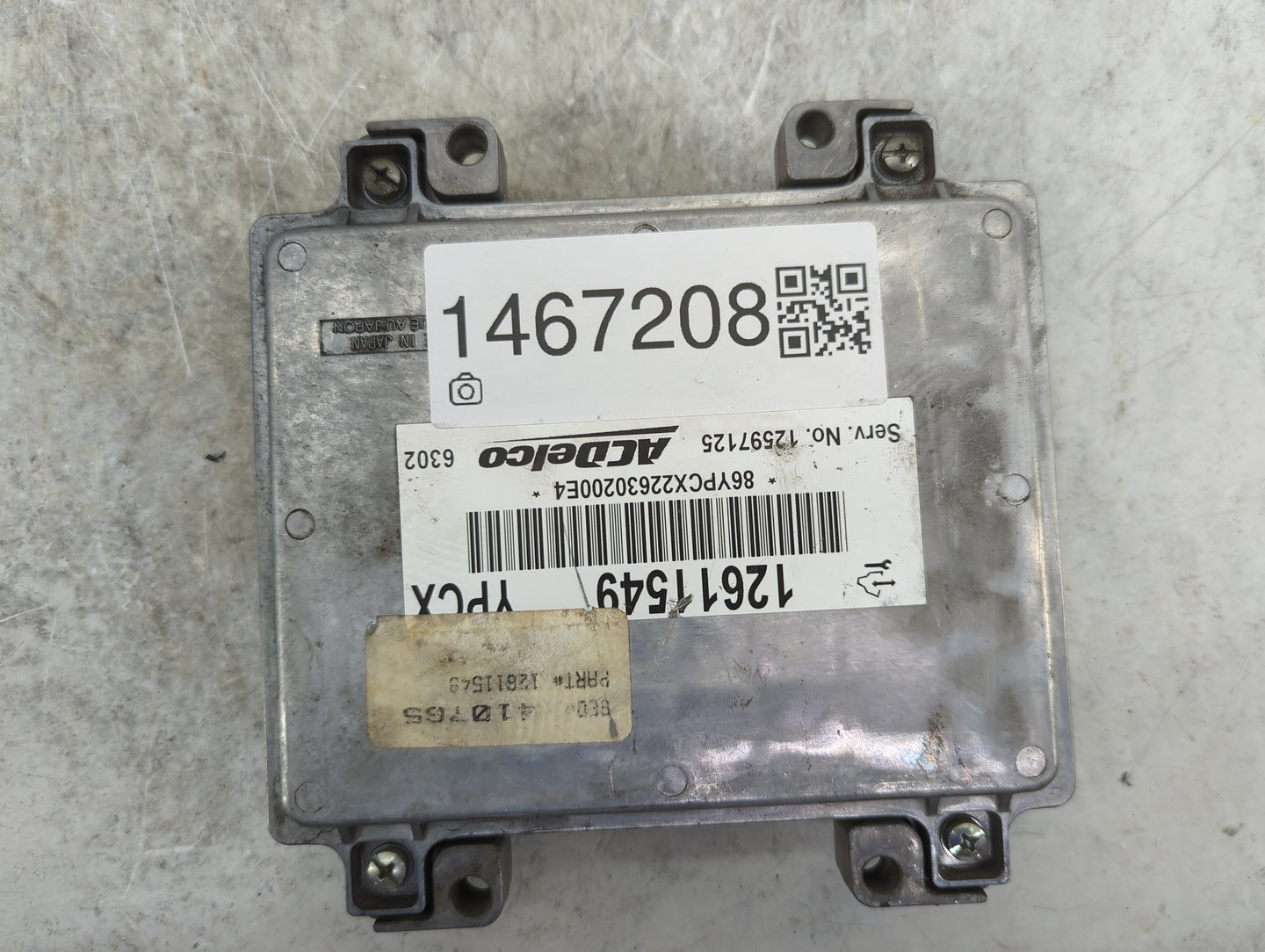 2010-2011 Chevrolet Impala PCM Engine Control Computer ECU ECM PCU OEM P/N:12611549 12597125 Fits OEM Used Auto Parts - Oemu