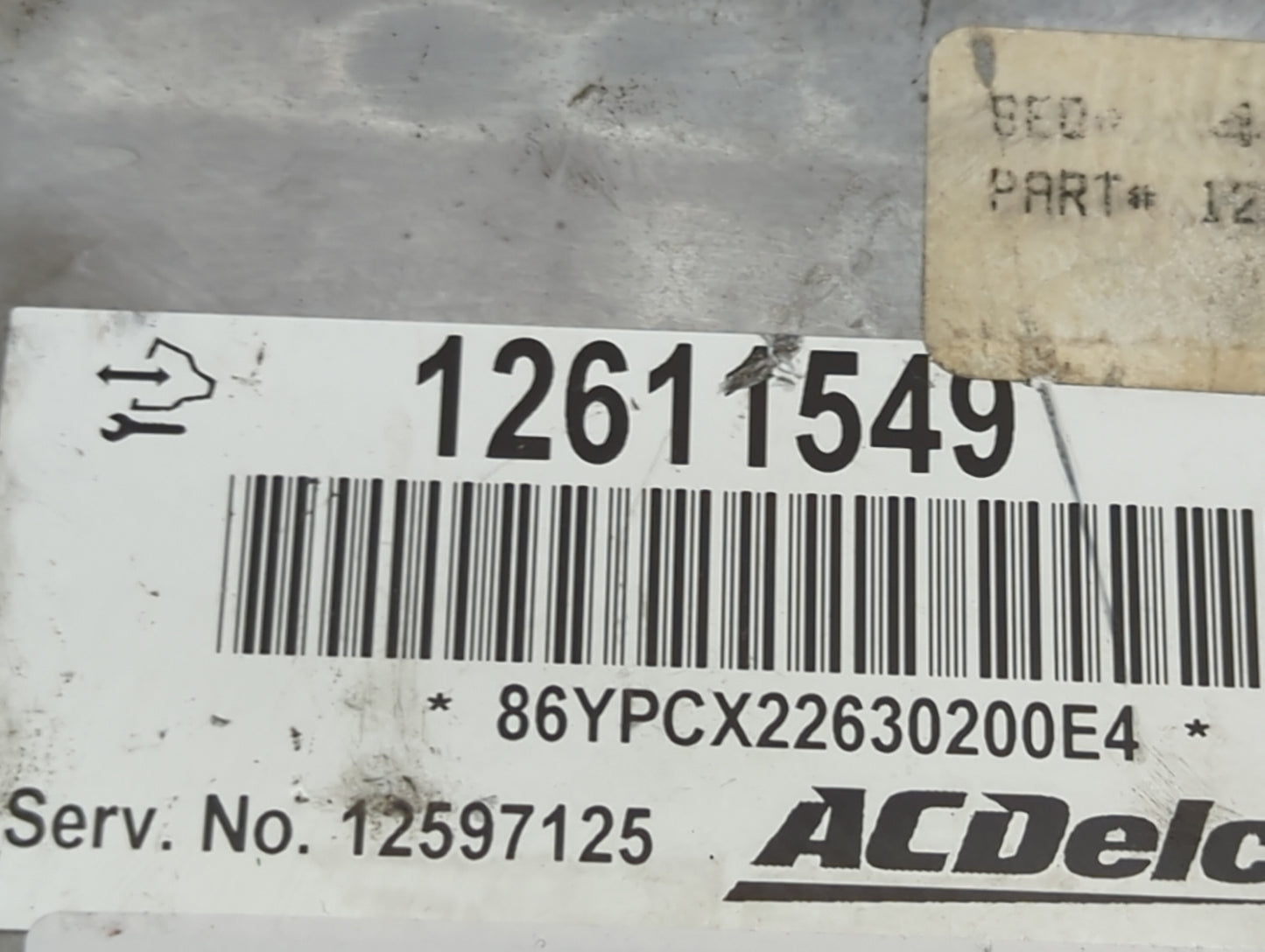 2010-2011 Chevrolet Impala PCM Engine Control Computer ECU ECM PCU OEM P/N:12611549 12597125 Fits OEM Used Auto Parts - Oemu