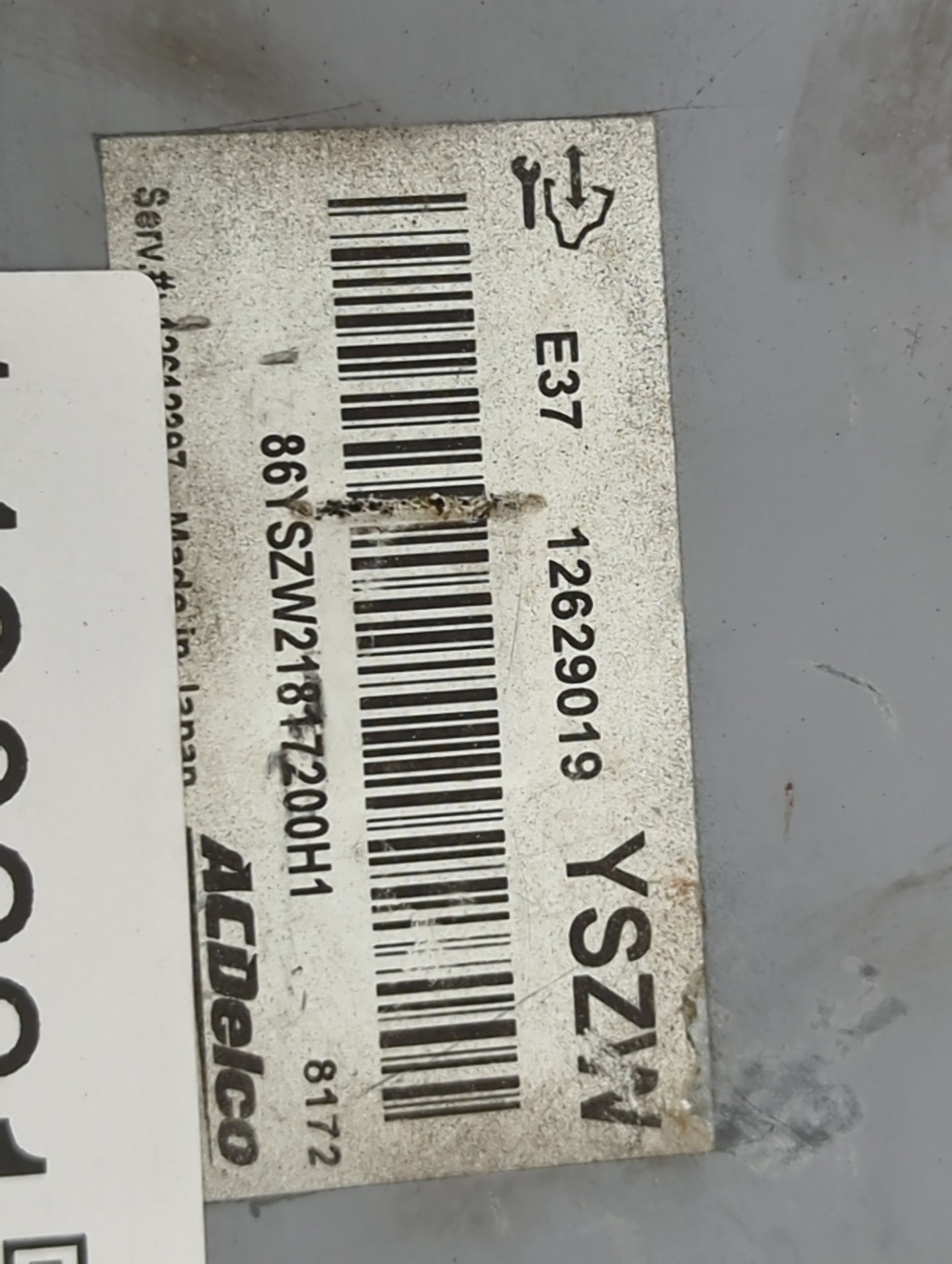 2010-2011 Chevrolet Impala PCM Engine Control Computer ECU ECM PCU OEM P/N:12629019 86YSZW218T7200H1 Fits OEM Used Auto Part