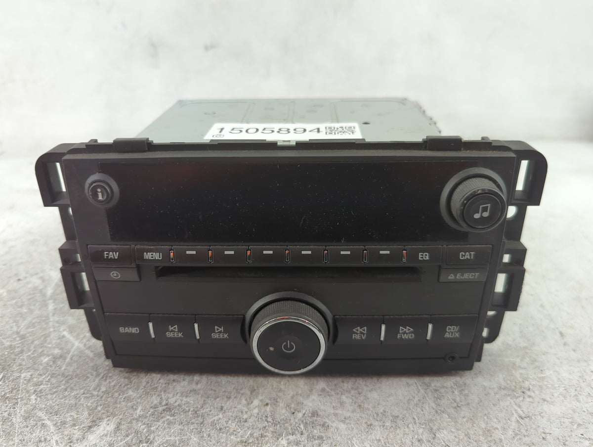 2011-2012 Chevrolet Impala Radio AM FM Cd Player Receiver Replacement P/N:20955156 123000-2970A101 Fits 2011 2012 OEM Used A
