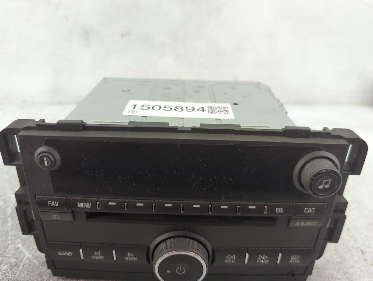 2011-2012 Chevrolet Impala Radio AM FM Cd Player Receiver Replacement P/N:20955156 123000-2970A101 Fits 2011 2012 OEM Used A