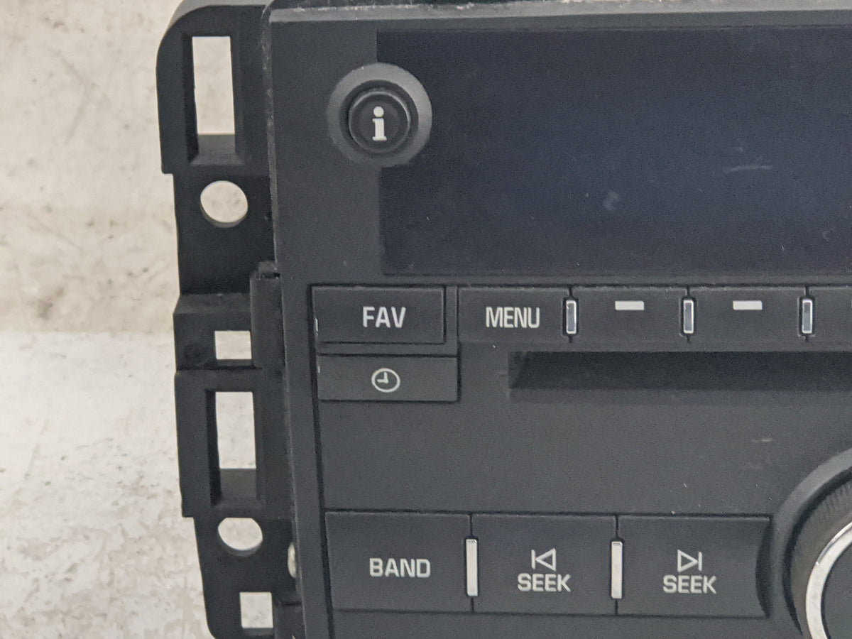 2011-2012 Chevrolet Impala Radio AM FM Cd Player Receiver Replacement P/N:20955156 123000-2970A101 Fits Fits 2011 2012 OEM U