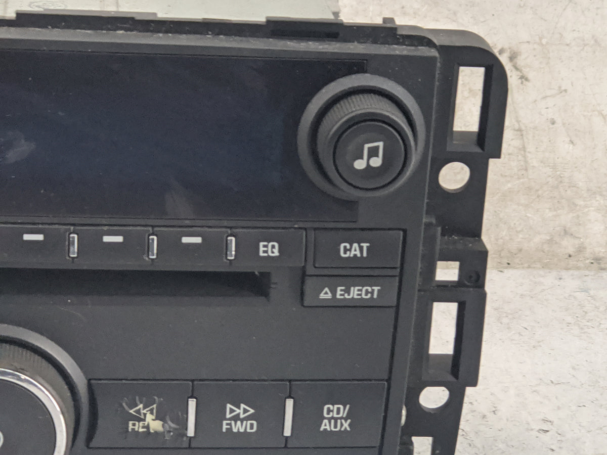 2011-2012 Chevrolet Impala Radio AM FM Cd Player Receiver Replacement P/N:20955156 123000-2970A101 Fits Fits 2011 2012 OEM U