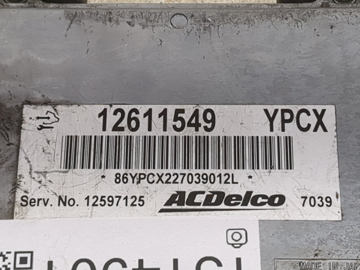 2010-2011 Chevrolet Impala PCM Engine Control Computer ECU ECM PCU OEM P/N:12611549 12597125 Fits 2007 2008 2009 2010 2011 2