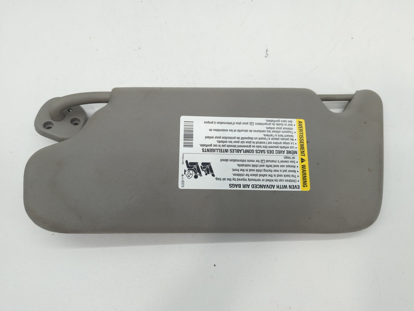 2006-2016 Chevrolet Impala Sun Visor Shade Replacement Passenger Right Mirror Fits OEM Used Auto Parts - Oemusedautoparts1.c