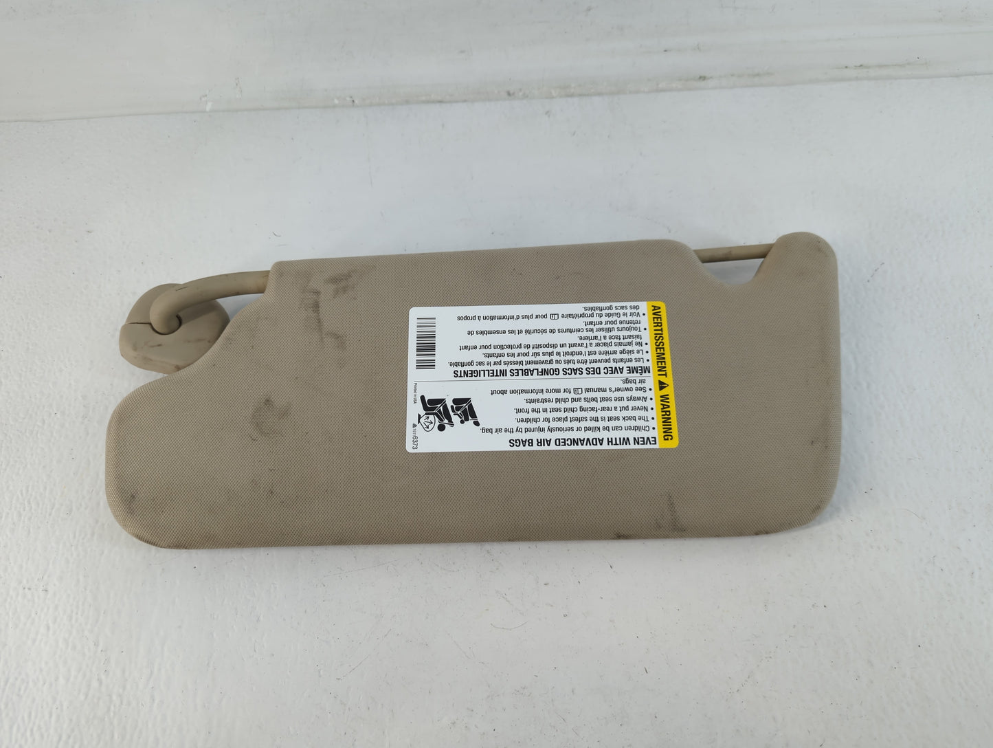 2006-2016 Chevrolet Impala Sun Visor Shade Replacement Passenger Right Mirror Fits OEM Used Auto Parts - Oemusedautoparts1.c