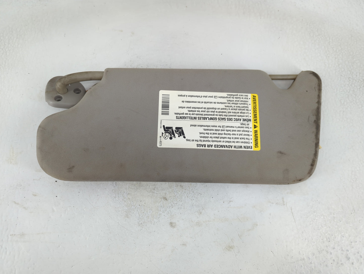 2006-2016 Chevrolet Impala Sun Visor Shade Replacement Passenger Right Mirror Fits OEM Used Auto Parts - Oemusedautoparts1.c