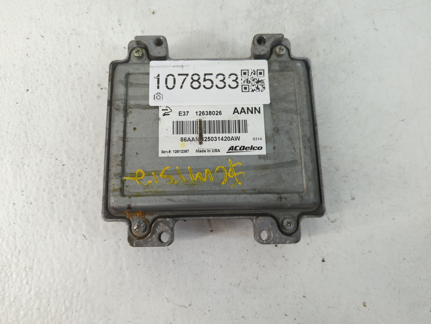 2007-2012 Chevrolet Malibu PCM Engine Control Computer ECU ECM PCU OEM P/N:12638026 Fits Fits 2007 2008 2009 2010 2011 2012 