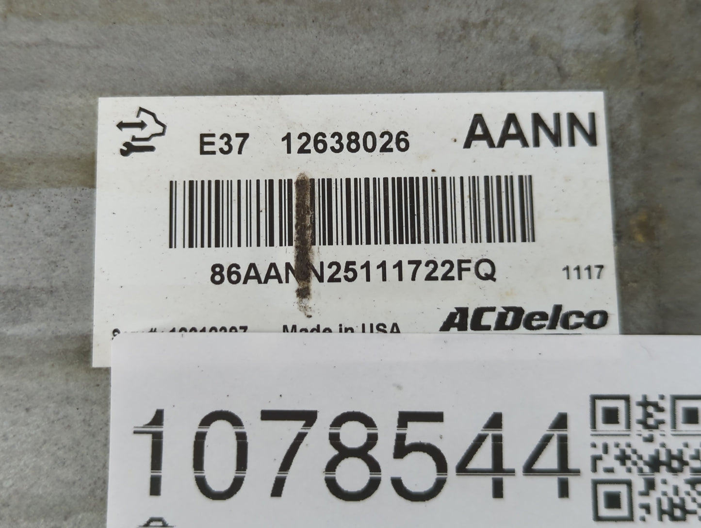 2007-2012 Chevrolet Malibu PCM Engine Control Computer ECU ECM PCU OEM P/N:12638026 Fits Fits 2007 2008 2009 2010 2011 2012 