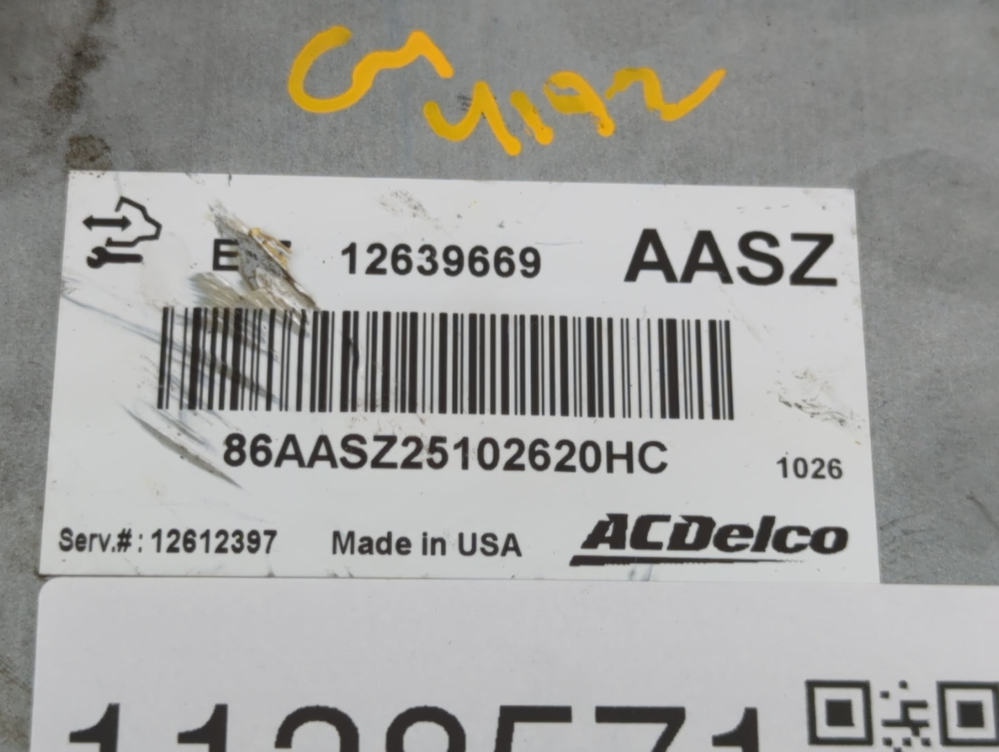 2007-2012 Chevrolet Malibu PCM Engine Control Computer ECU ECM PCU OEM P/N:12639669 Fits Fits 2007 2008 2009 2010 2011 2012 