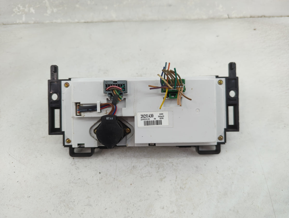 2008-2012 Chevrolet Malibu Climate Control Module Temperature AC/Heater Replacement P/N:28251430 20923131 Fits OEM Used Auto