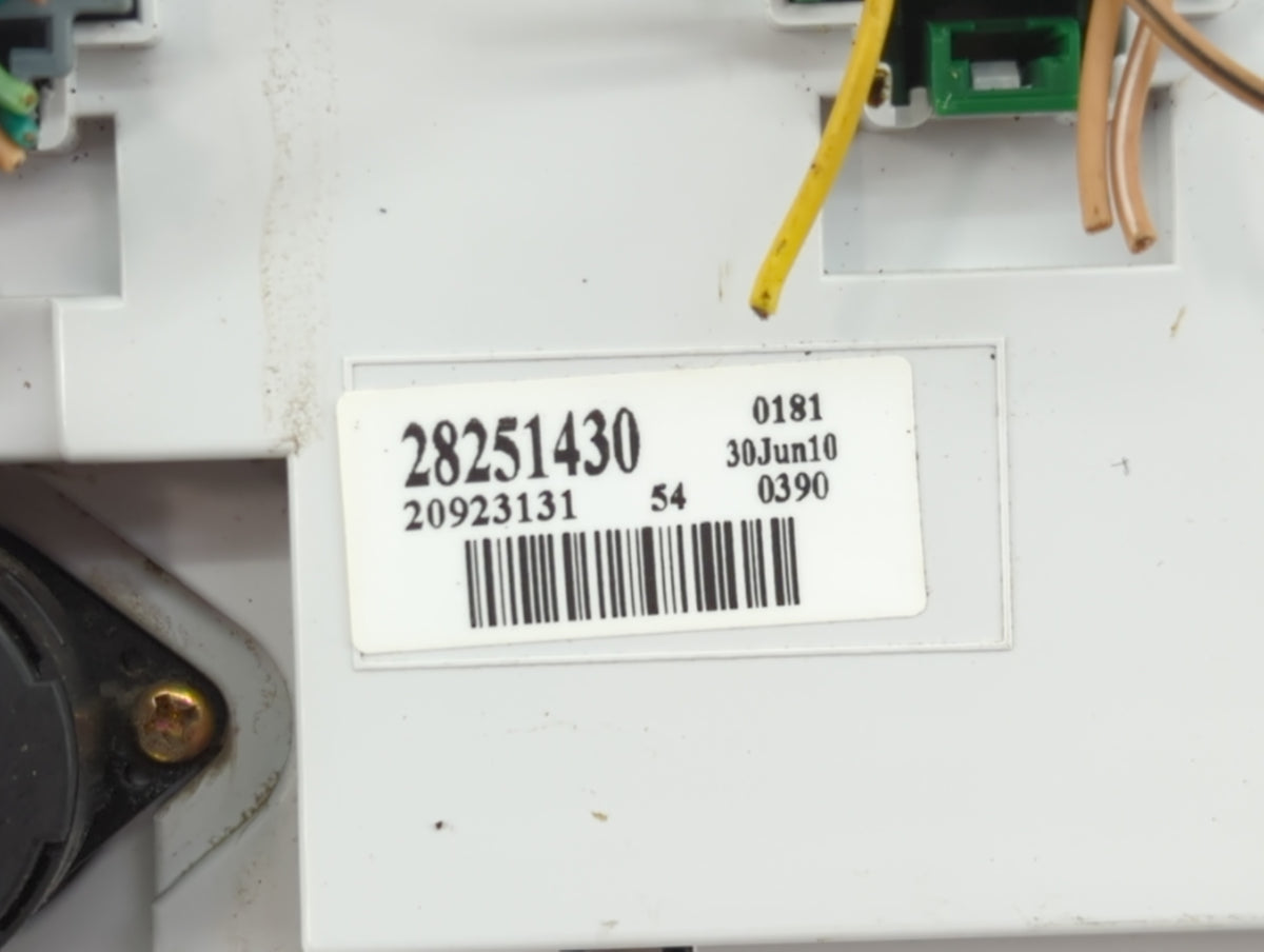 2008-2012 Chevrolet Malibu Climate Control Module Temperature AC/Heater Replacement P/N:28251430 20923131 Fits OEM Used Auto