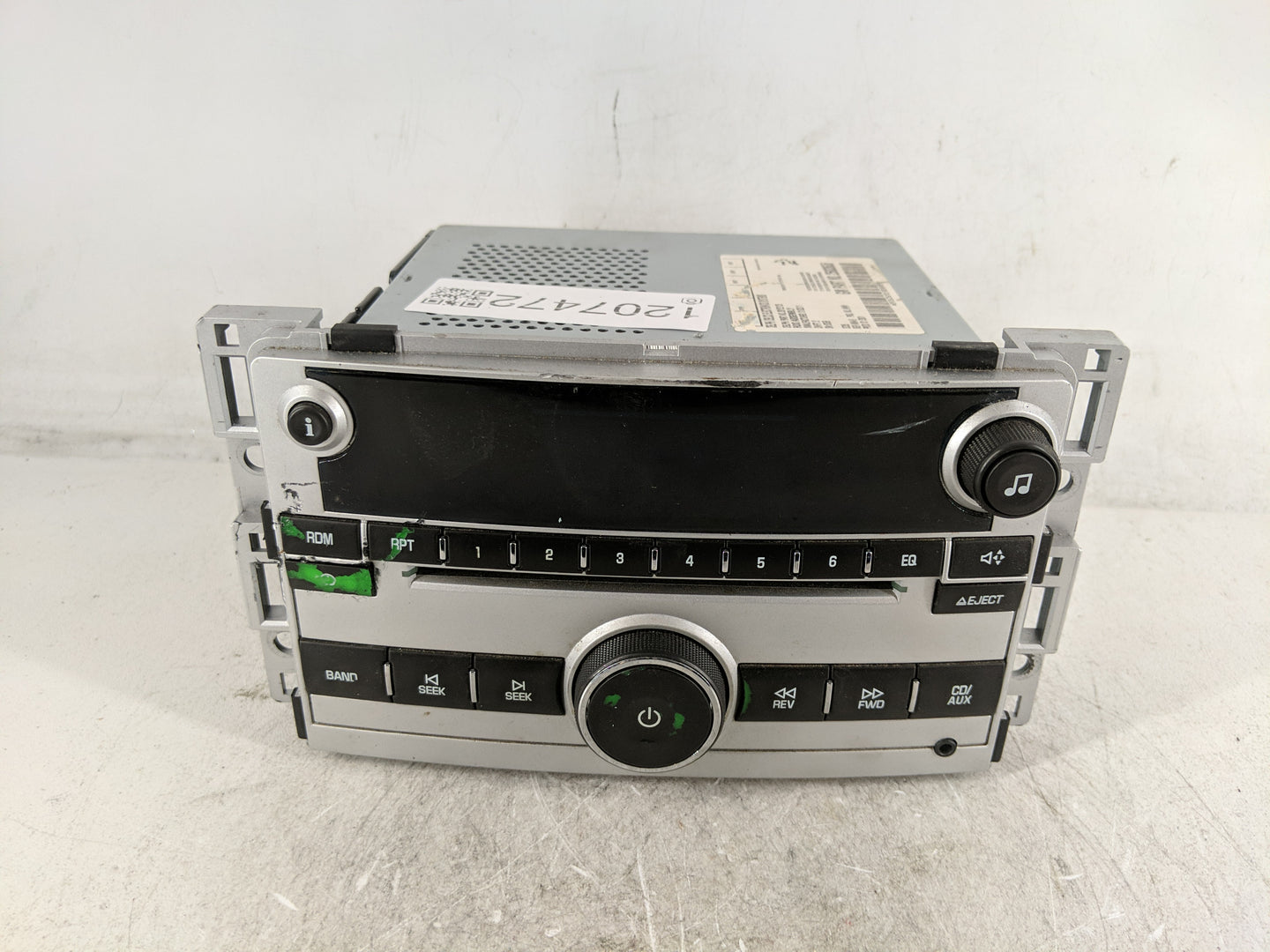 2009-2012 Chevrolet Malibu Radio AM FM Cd Player Receiver Replacement P/N:25833636 Fits Fits 2009 2010 2011 2012 OEM Used Au
