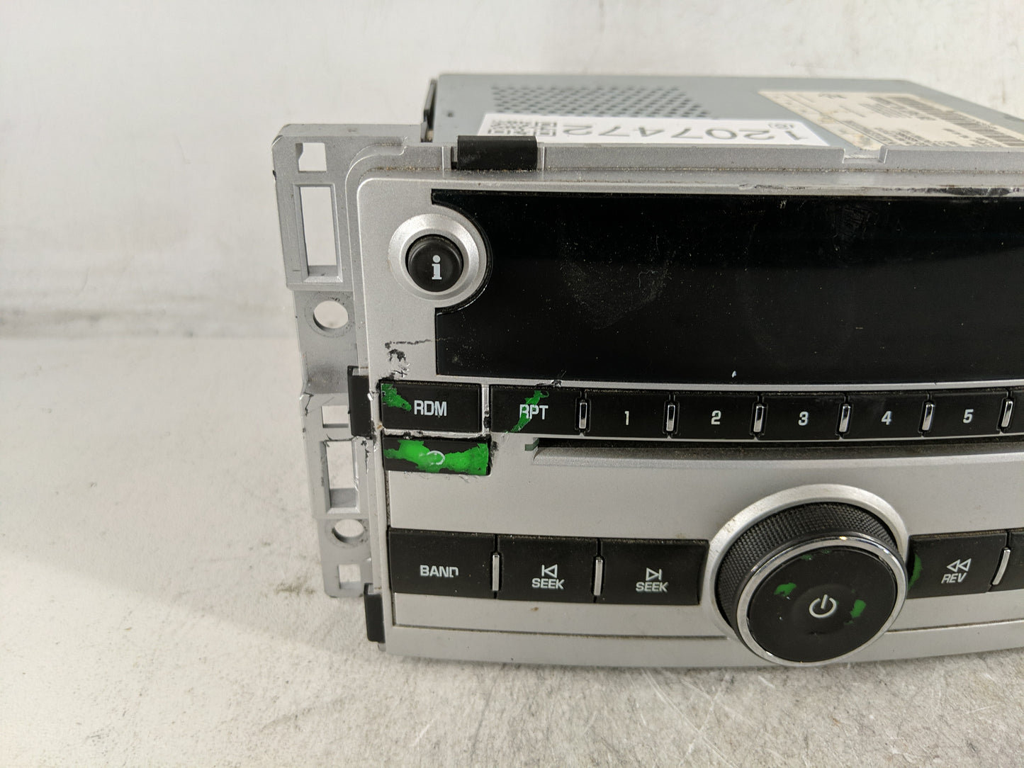 2009-2012 Chevrolet Malibu Radio AM FM Cd Player Receiver Replacement P/N:25833636 Fits Fits 2009 2010 2011 2012 OEM Used Au