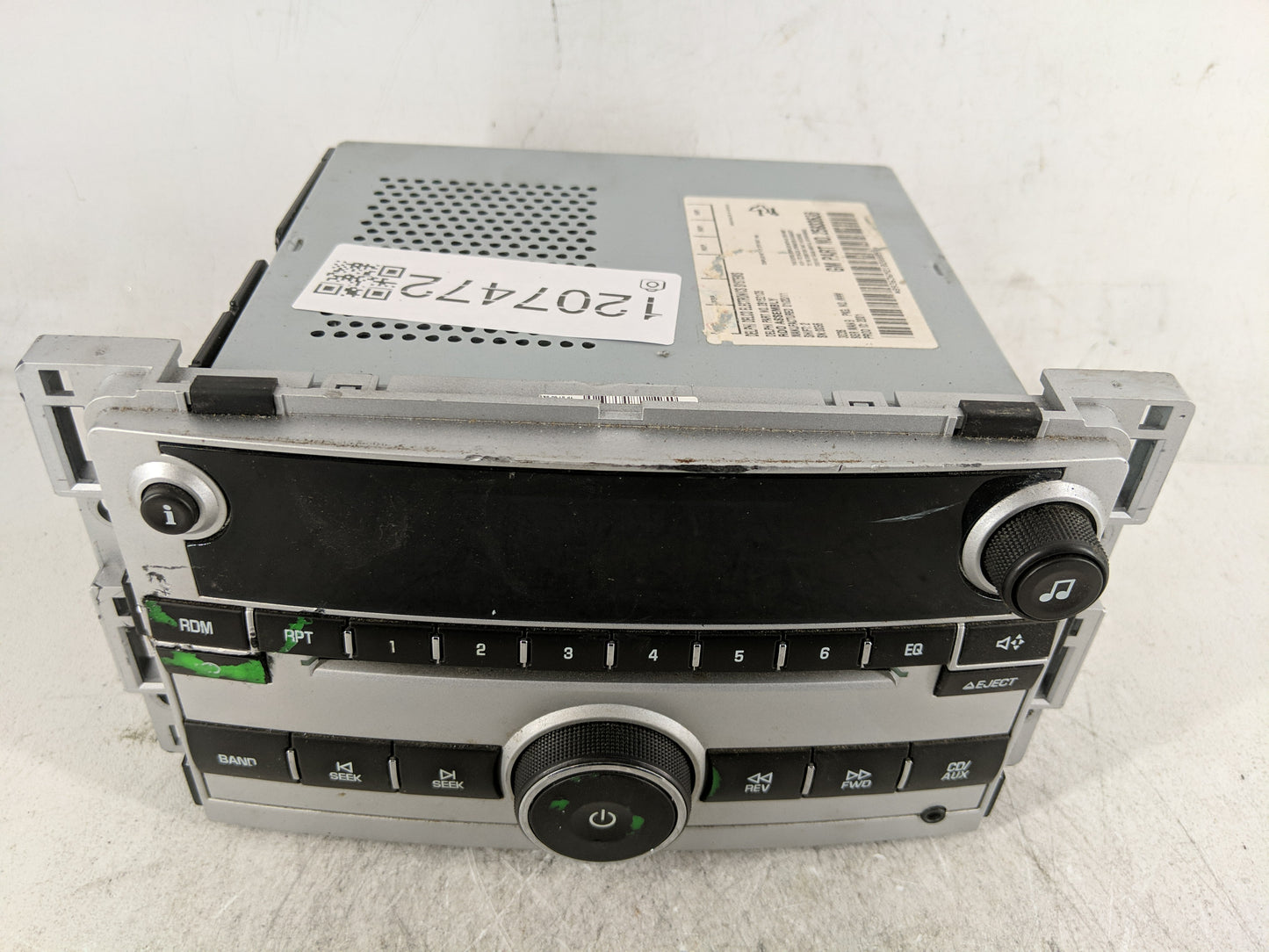 2009-2012 Chevrolet Malibu Radio AM FM Cd Player Receiver Replacement P/N:25833636 Fits Fits 2009 2010 2011 2012 OEM Used Au