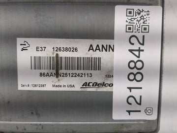 2007-2012 Chevrolet Malibu PCM Engine Control Computer ECU ECM PCU OEM P/N:12638026 Fits Fits 2007 2008 2009 2010 2011 2012 OEM Used Auto Parts
