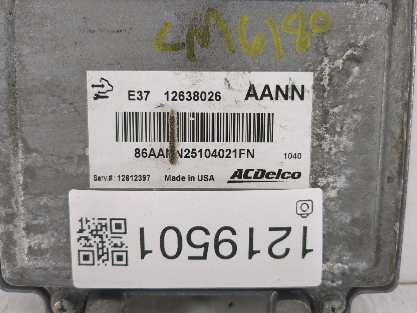 2007-2012 Chevrolet Malibu PCM Engine Control Computer ECU ECM PCU OEM P/N:12638026 Fits Fits 2007 2008 2009 2010 2011 2012 