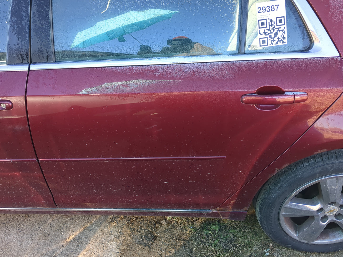 2008-2012 Chevrolet Malibu Driver Rear Door Oem - Oemusedautoparts1.com