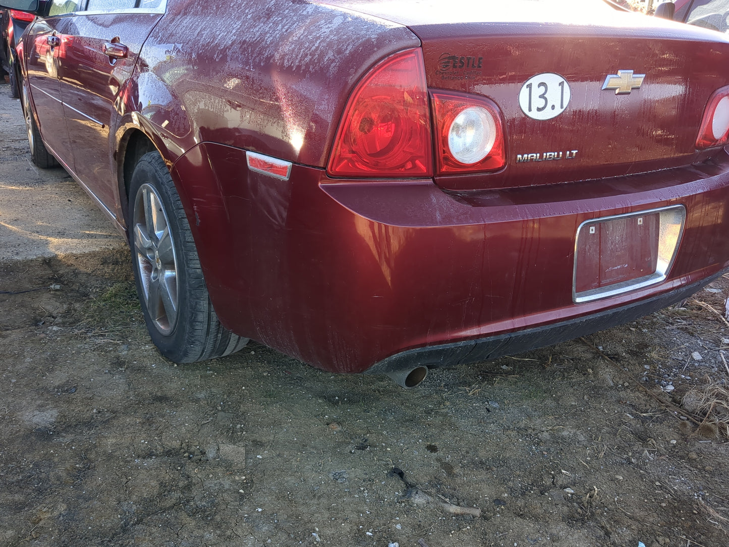 2011-2012 Chevrolet Malibu Rear Bumper Assembly Oem 1238941 - Oemusedautoparts1.com