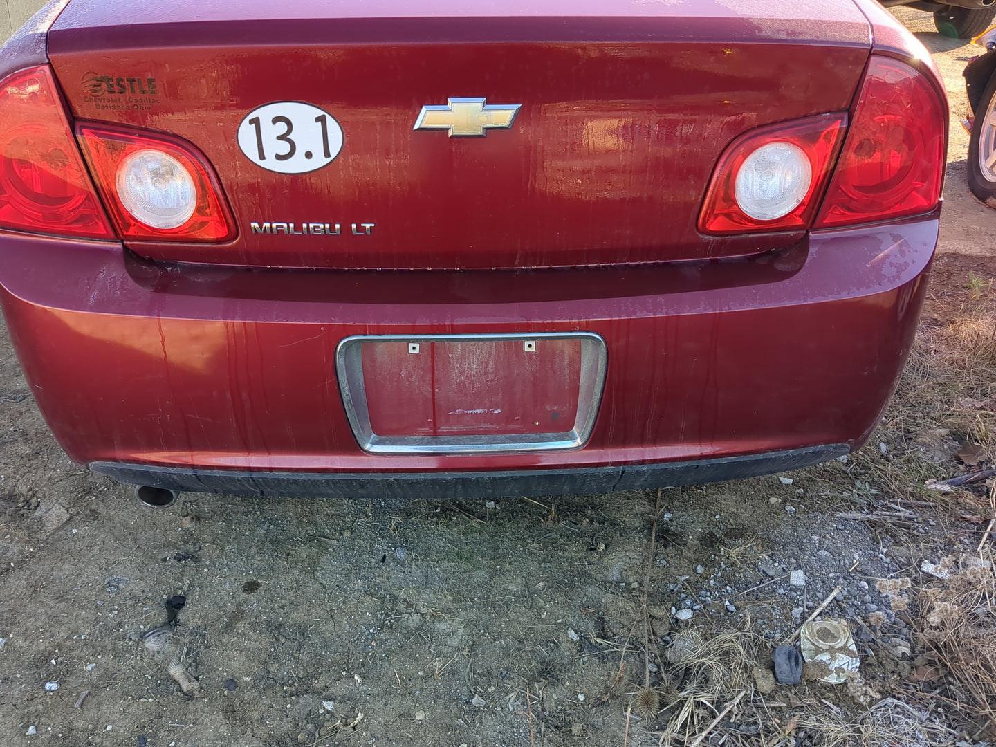 2011-2012 Chevrolet Malibu Rear Bumper Assembly Oem 1238941 - Oemusedautoparts1.com