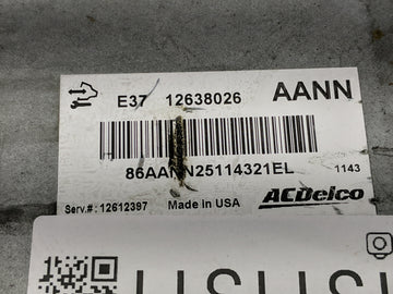 2007-2012 Chevrolet Malibu PCM Engine Control Computer ECU ECM PCU OEM P/N:12638026 Fits Fits 2007 2008 2009 2010 2011 2012 OEM Used Auto Parts