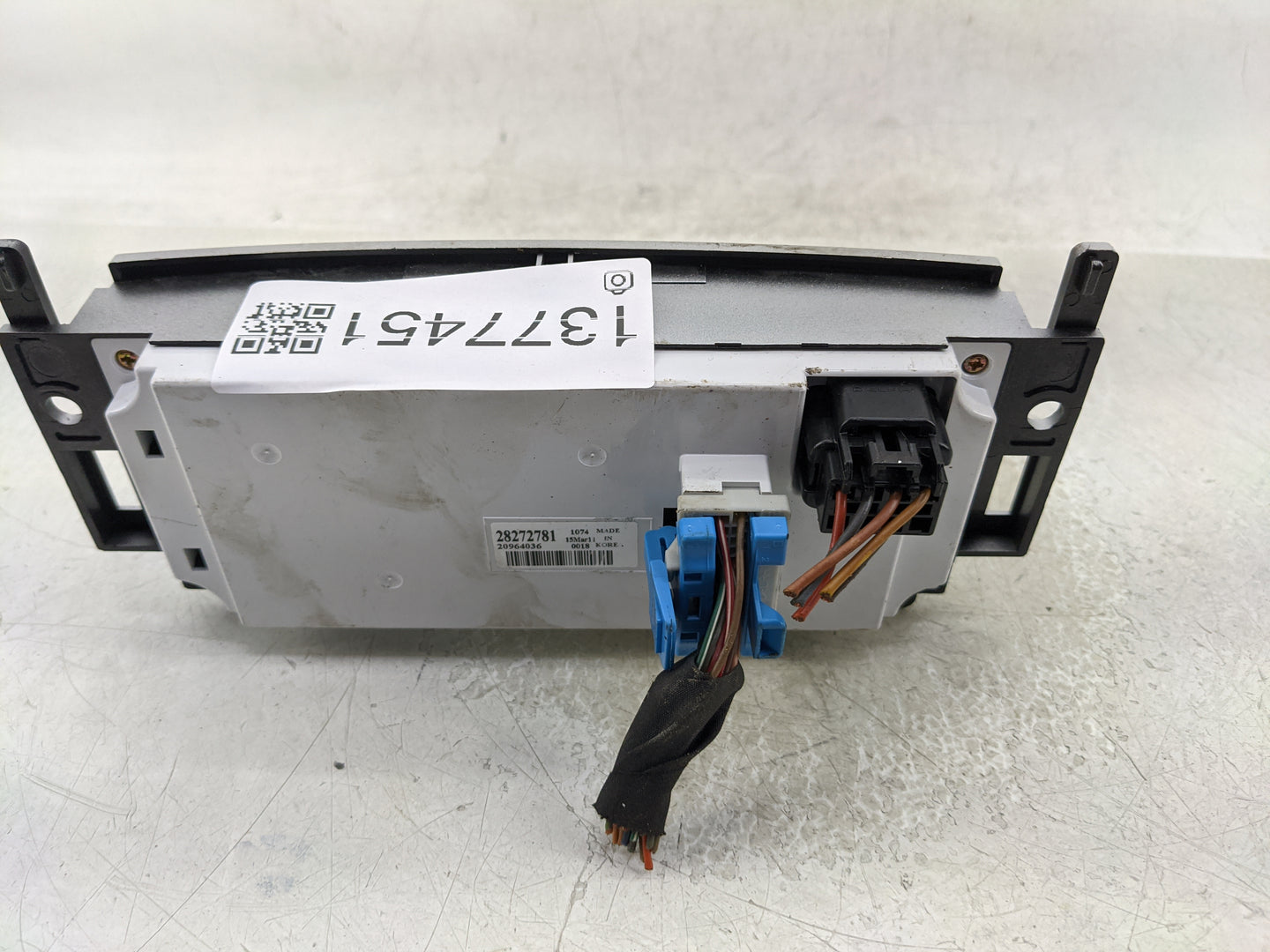 2008-2012 Chevrolet Malibu Climate Control Module Temperature AC/Heater Replacement P/N:20964036 28272781 Fits OEM Used Auto