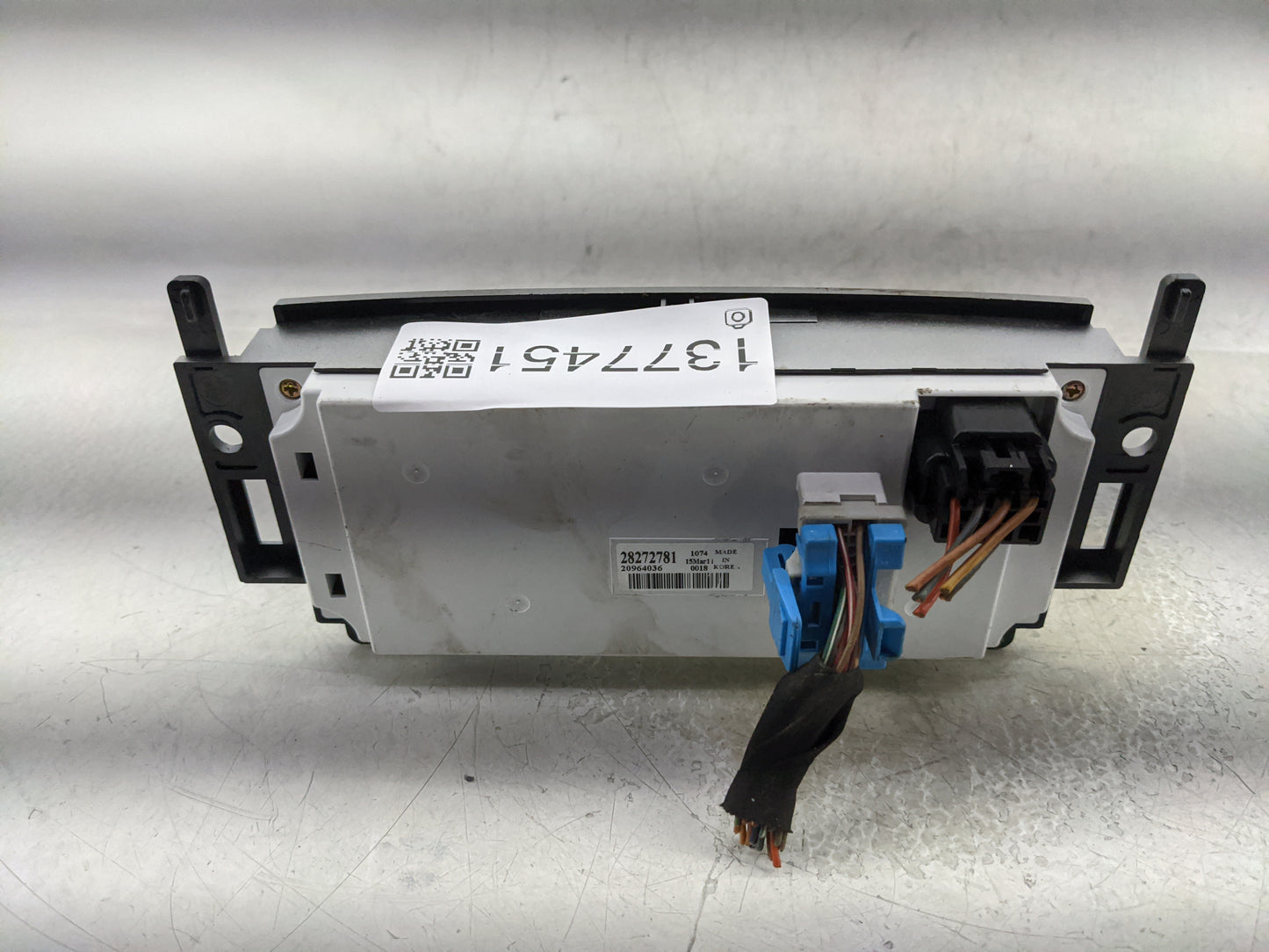 2008-2012 Chevrolet Malibu Climate Control Module Temperature AC/Heater Replacement P/N:20964036 28272781 Fits OEM Used Auto
