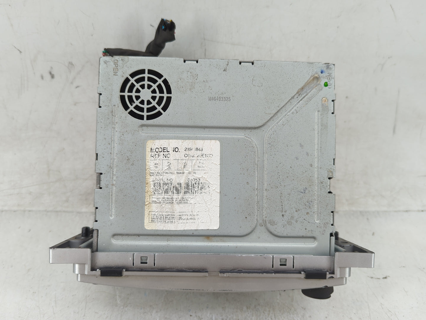 2009-2012 Chevrolet Malibu Radio AM FM Cd Player Receiver Replacement P/N:20940843 Fits Fits 2009 2010 2011 2012 OEM Used Au