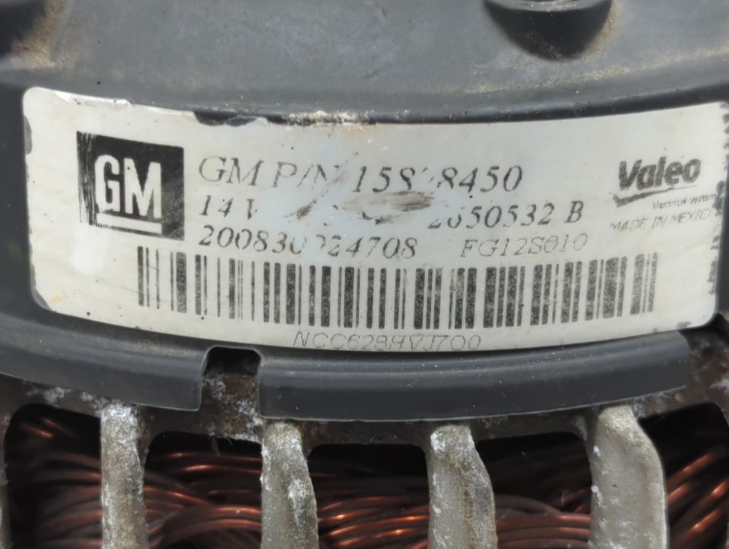 2008-2012 Chevrolet Malibu Alternator Replacement Generator Charging Assembly Engine OEM P/N:15828450 Fits OEM Used Auto Par
