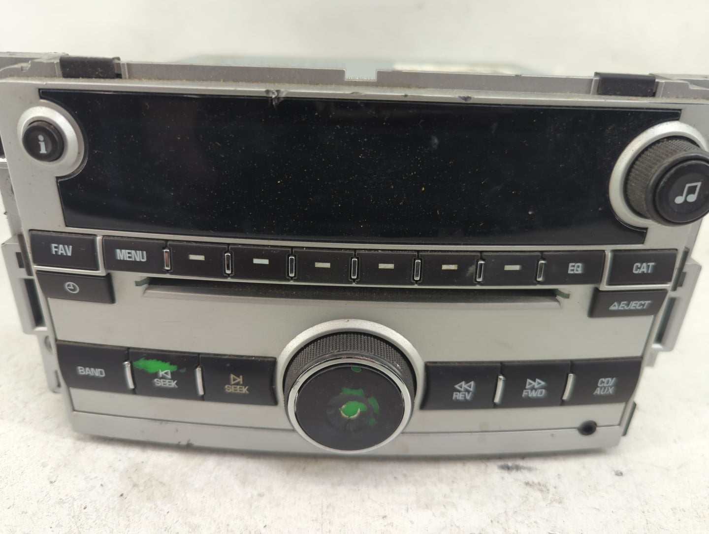 2007-2012 Chevrolet Malibu Radio AM FM Cd Player Receiver Replacement P/N:20919616 Fits OEM Used Auto Parts - Oemusedautopar