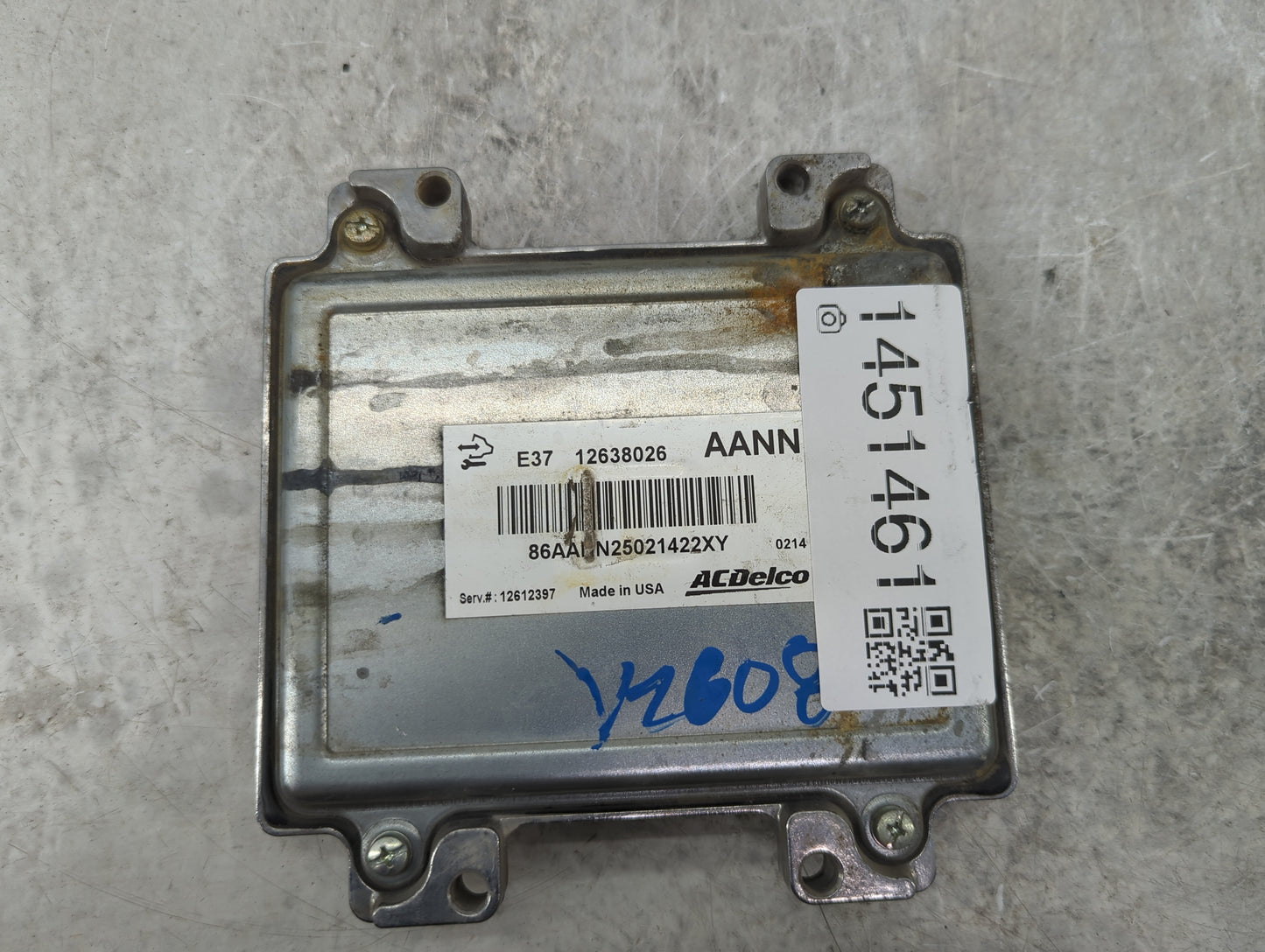2007-2012 Chevrolet Malibu PCM Engine Control Computer ECU ECM PCU OEM P/N:12638026 12612397 Fits OEM Used Auto Parts - Oemu