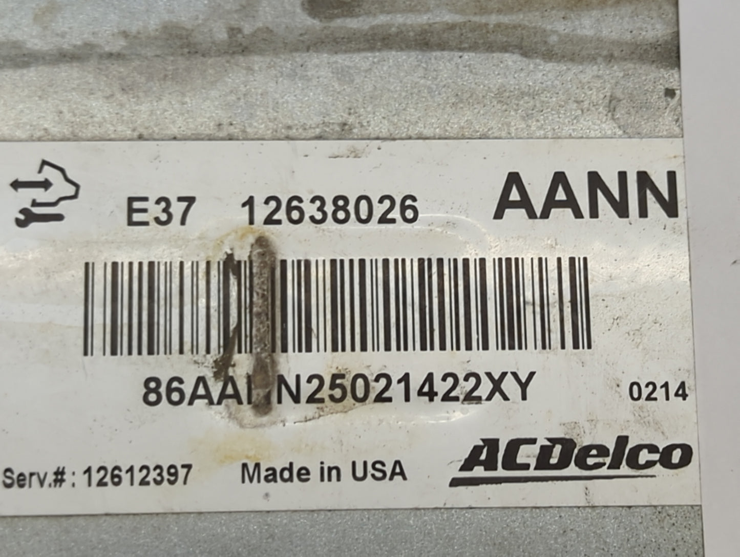 2007-2012 Chevrolet Malibu PCM Engine Control Computer ECU ECM PCU OEM P/N:12638026 12612397 Fits OEM Used Auto Parts - Oemu