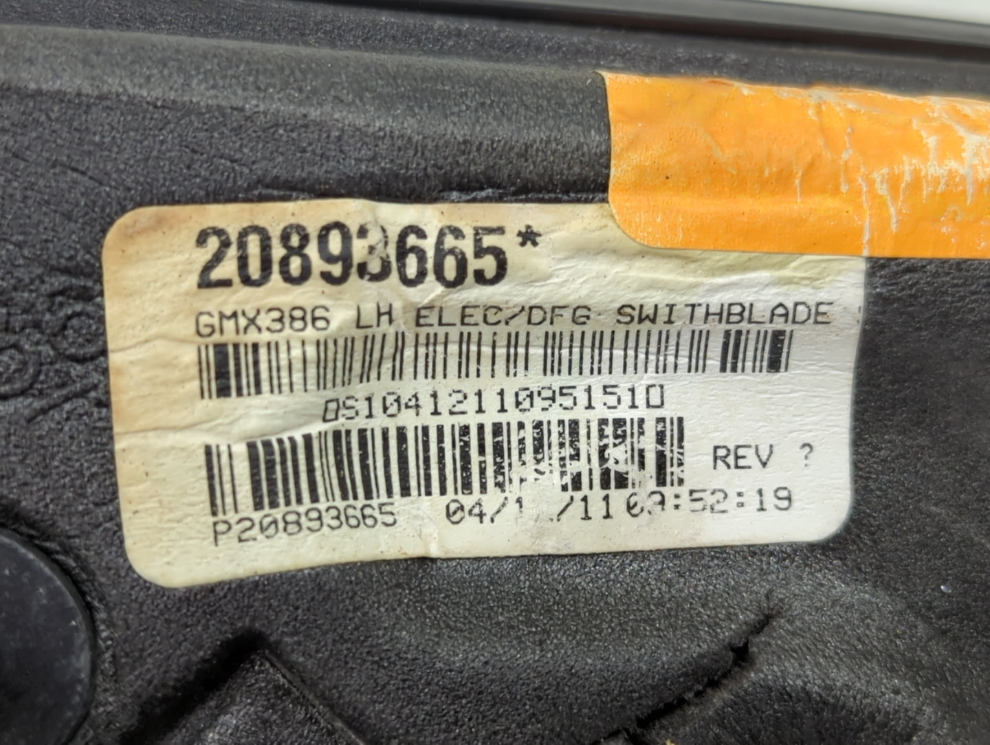 2011-2012 Chevrolet Malibu Driver Side View Mirror - Left Door Mirror OEM Used - Oemusedautoparts1.com