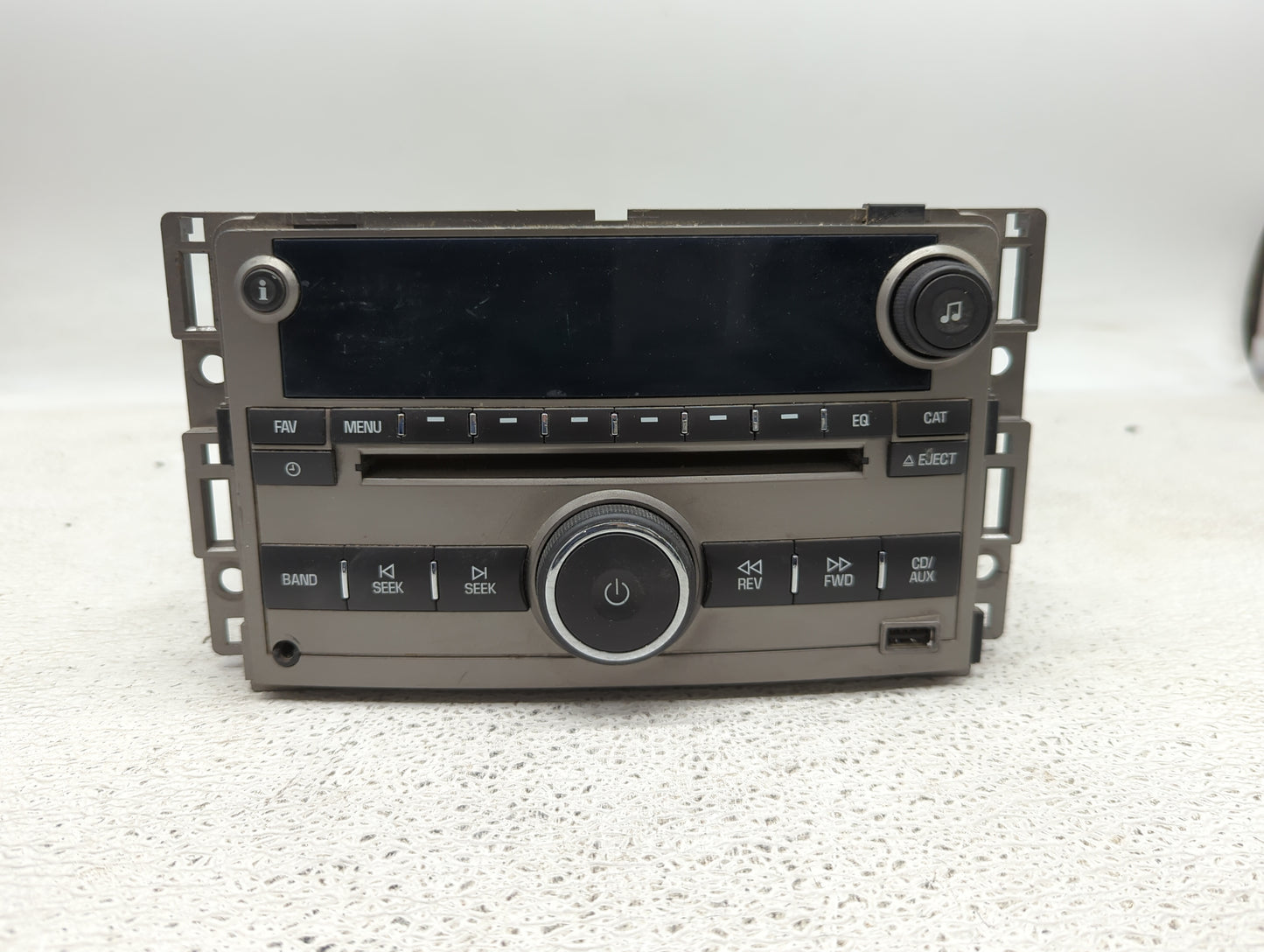 2009-2012 Chevrolet Malibu Radio AM FM Cd Player Receiver Replacement P/N:20940842 CQ-JG20E0GD Fits Fits 2009 2010 2011 2012