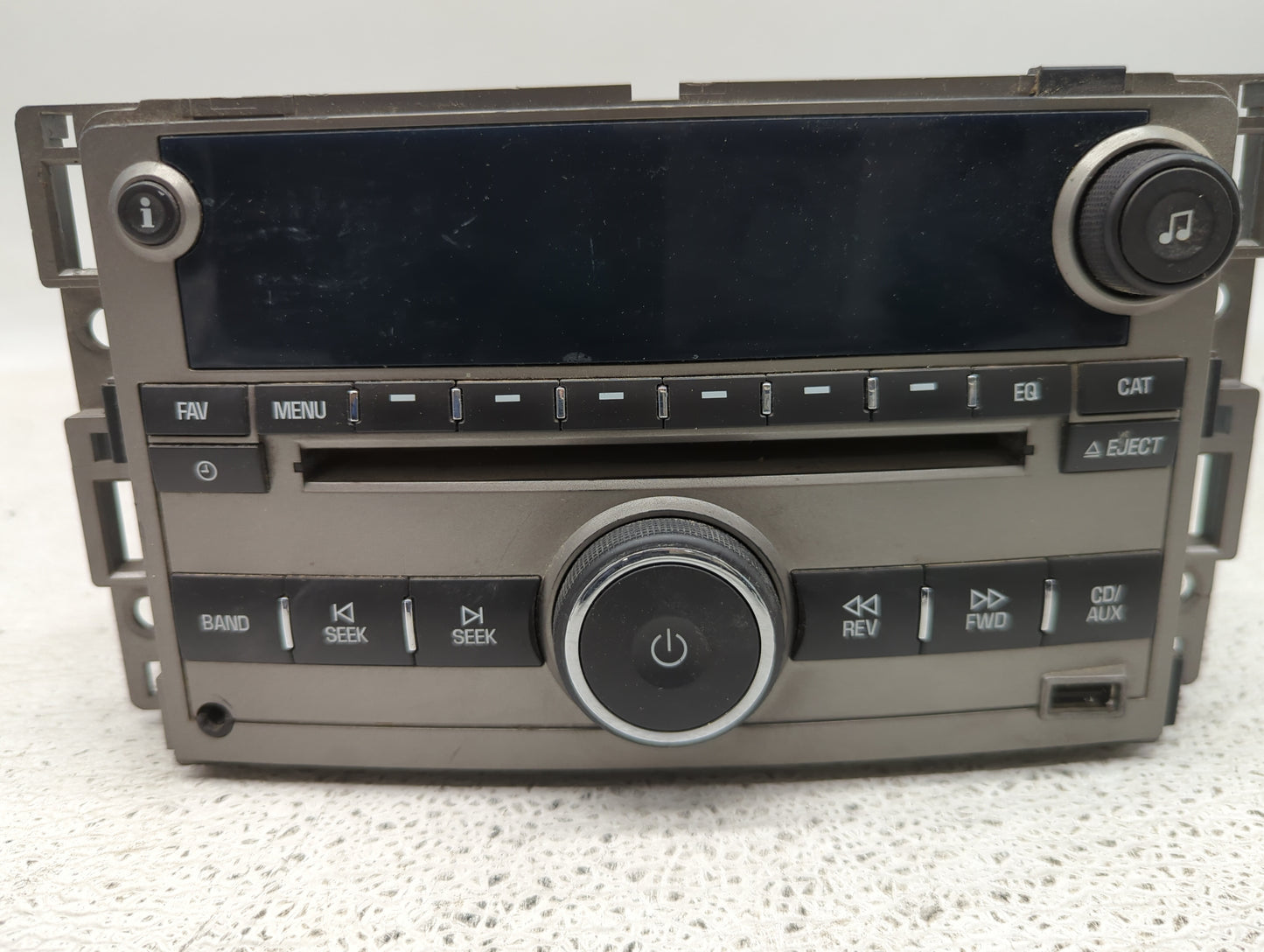 2009-2012 Chevrolet Malibu Radio AM FM Cd Player Receiver Replacement P/N:20940842 CQ-JG20E0GD Fits Fits 2009 2010 2011 2012