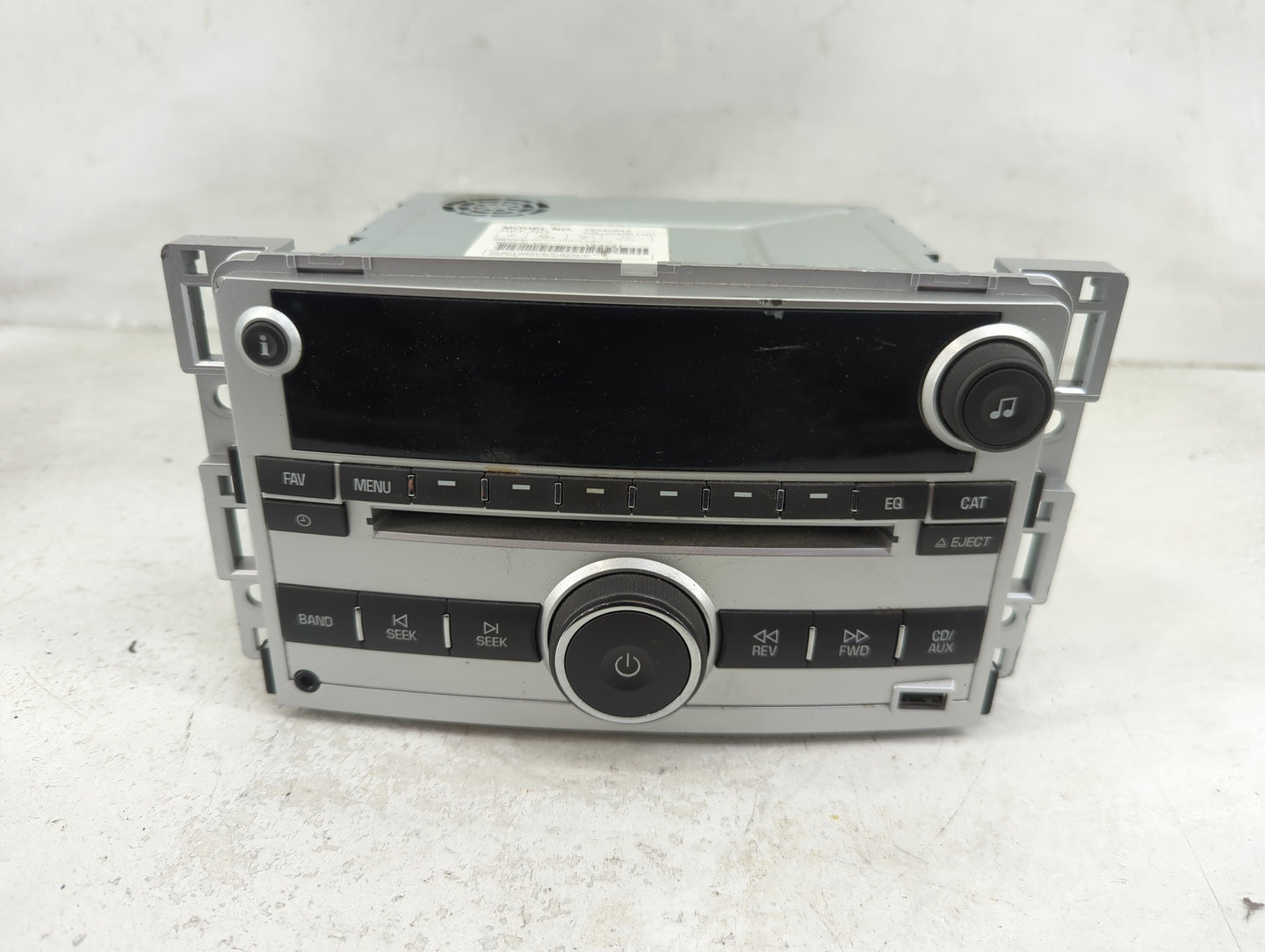 2009-2012 Chevrolet Malibu Radio AM FM Cd Player Receiver Replacement P/N:20940843 CQ-JG20E1GD Fits Fits 2009 2010 2011 2012