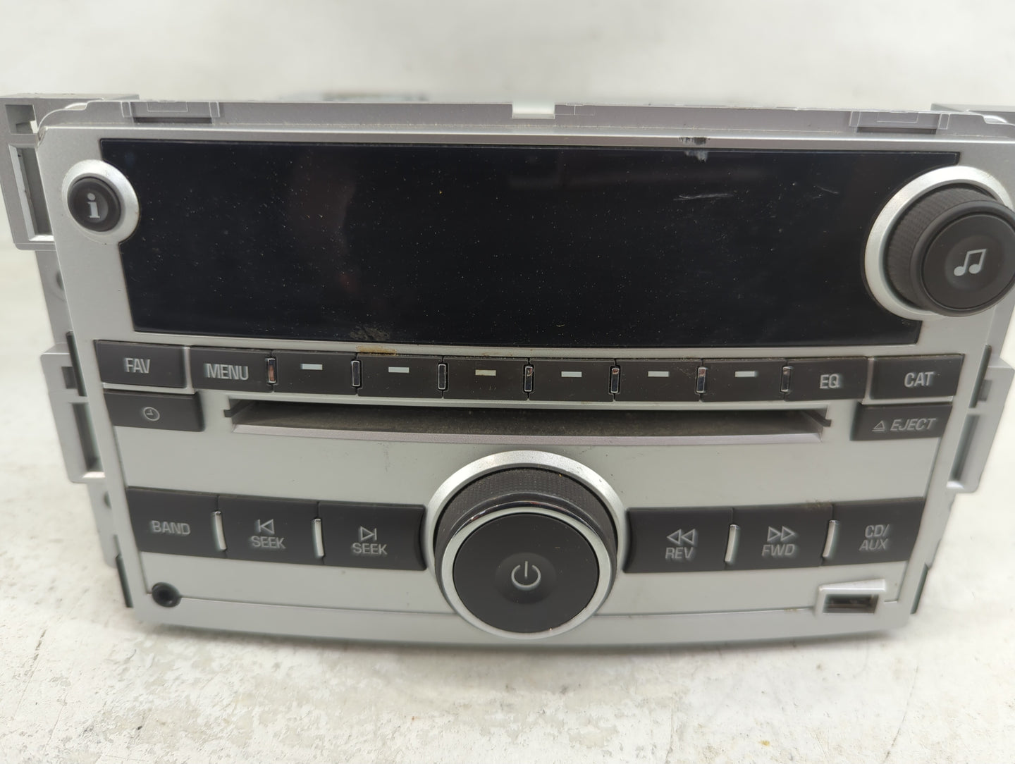 2009-2012 Chevrolet Malibu Radio AM FM Cd Player Receiver Replacement P/N:20940843 CQ-JG20E1GD Fits Fits 2009 2010 2011 2012