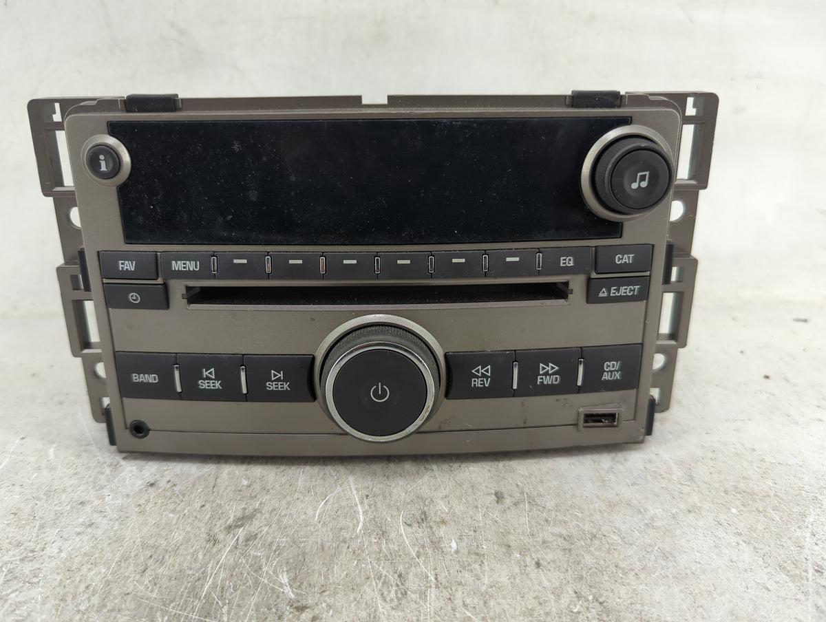 2009-2012 Chevrolet Malibu Radio AM FM Cd Player Receiver Replacement P/N:20940842 CQ-JG20E0GD Fits Fits 2009 2010 2011 2012