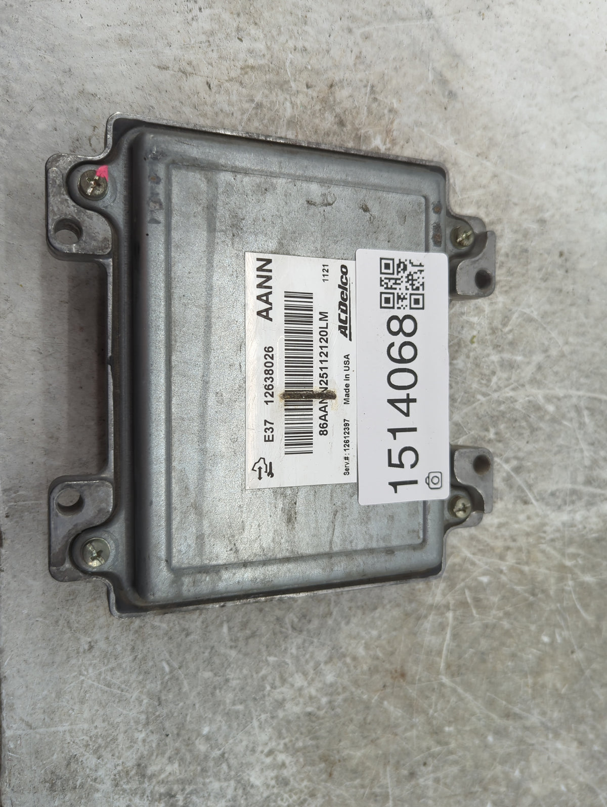 2007-2012 Chevrolet Malibu PCM Engine Control Computer ECU ECM PCU OEM P/N:12638026 12612397 Fits OEM Used Auto Parts - Oemu